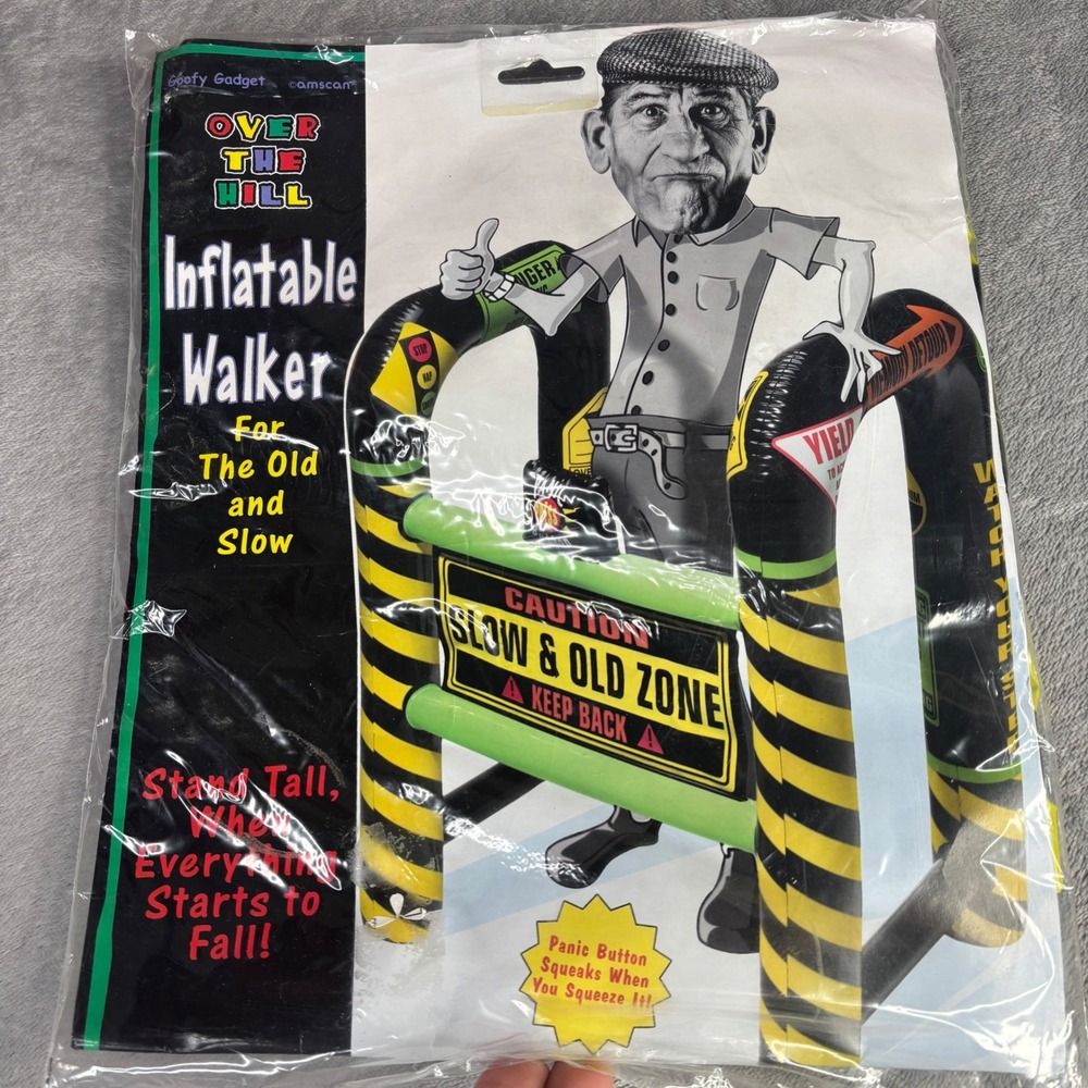 Amscan Over The Hill Inflatable Walker Gag Gift Birthday Prank 100 day of school